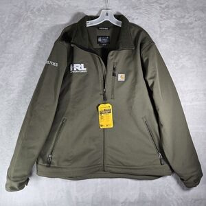Carhartt Rain Defender Heavyweight Softshell Jacket Mens 2XL Relaxed Fit Patch